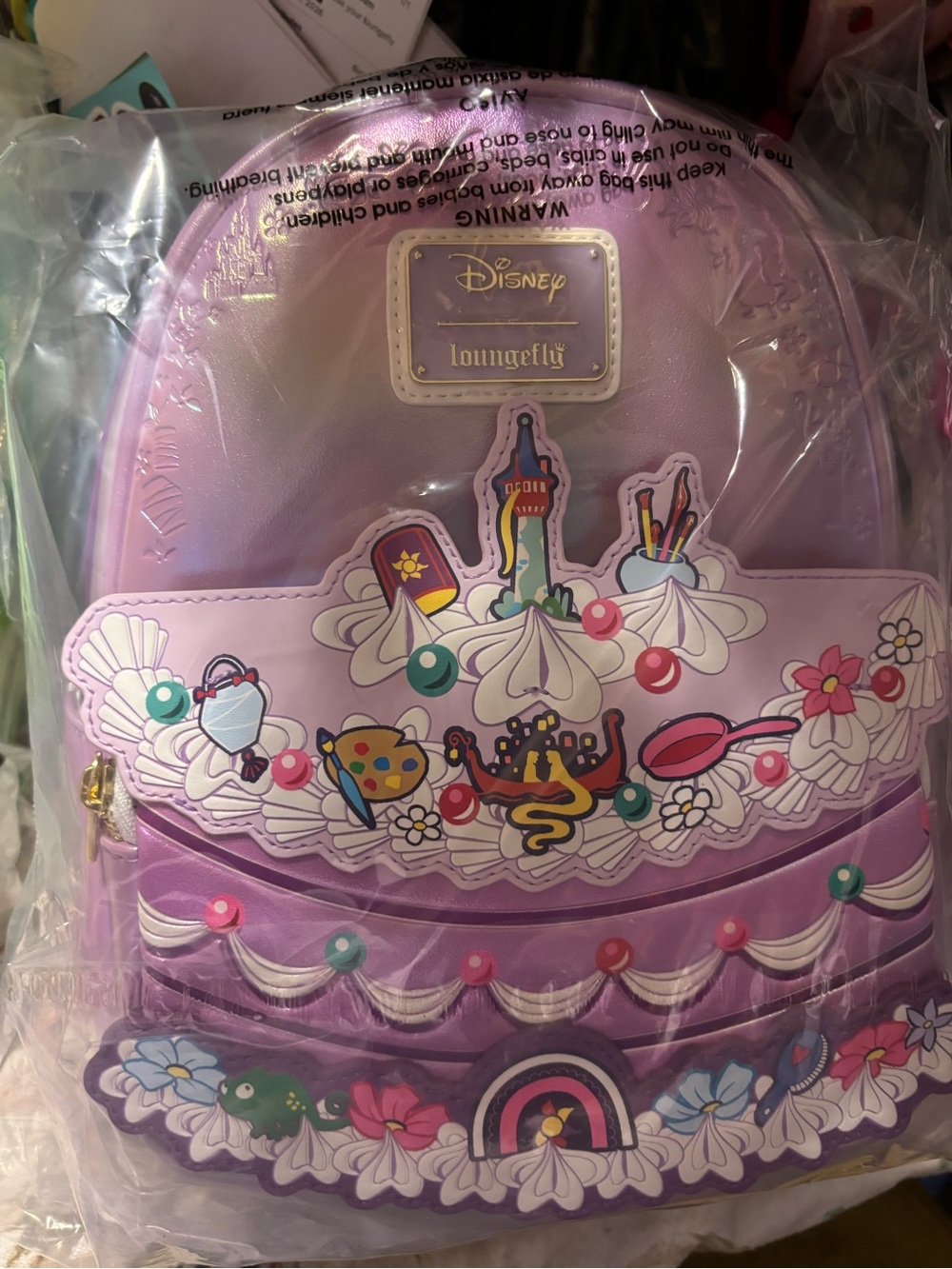 Loungefly Disney Tangled Rapunzel Cake Mini Backpack